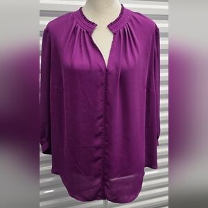 Worthington Rich Purple Women's Blouse